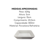 Travessa Refrataria de Porcelana Linea