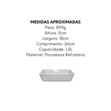 Refratario de Porcelana Linea 1,5L