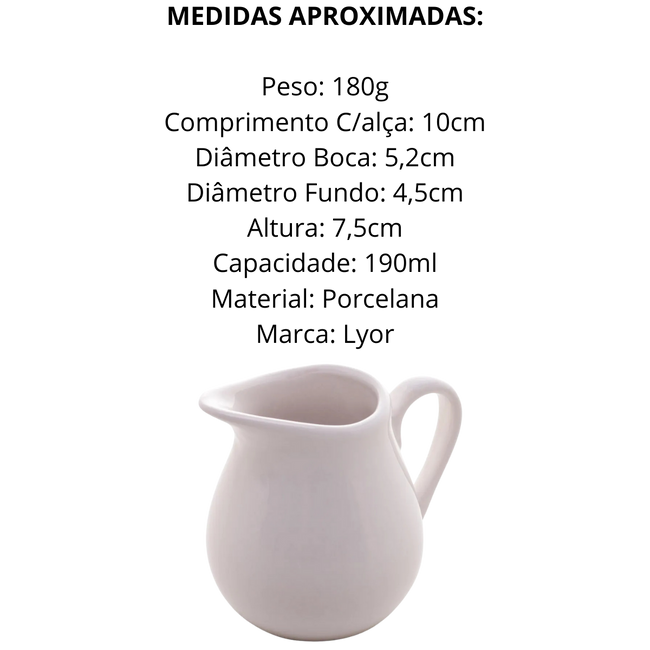 Leiteira de Porcelana 190ml Main Image