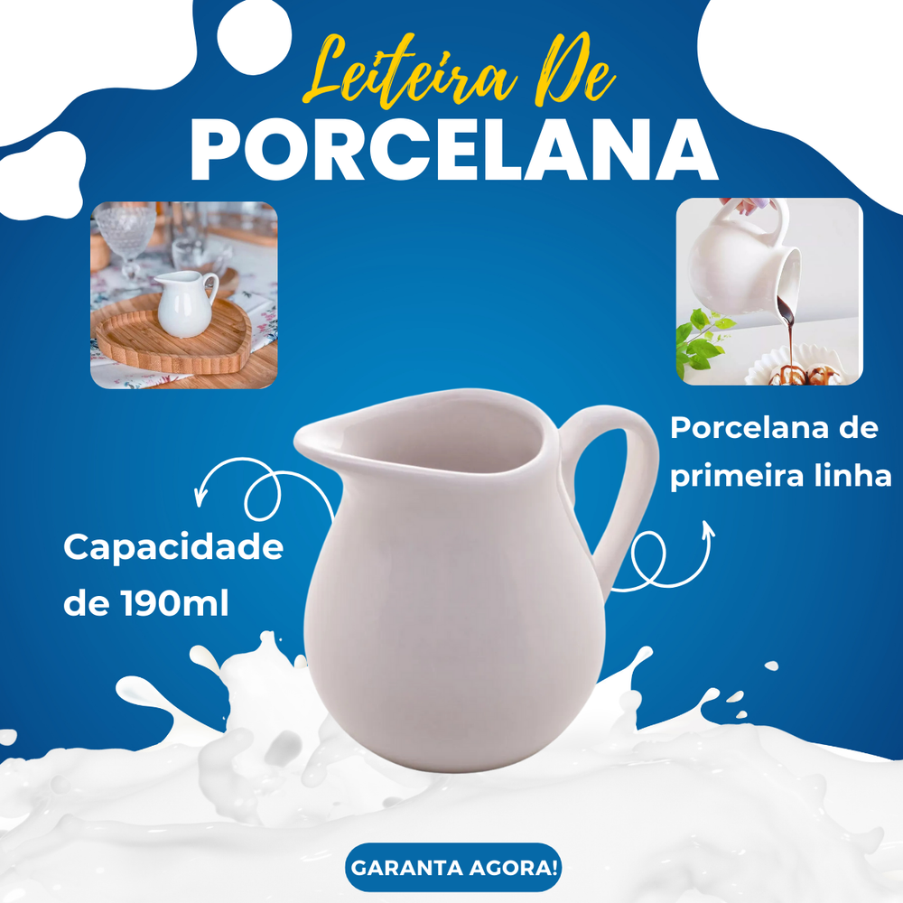 Leiteira de Porcelana 190ml - A Gourmet