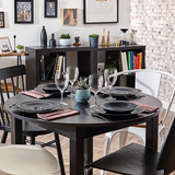 Prato Raso Carine Noir Preto 27cm Vidro Temperado Day Home