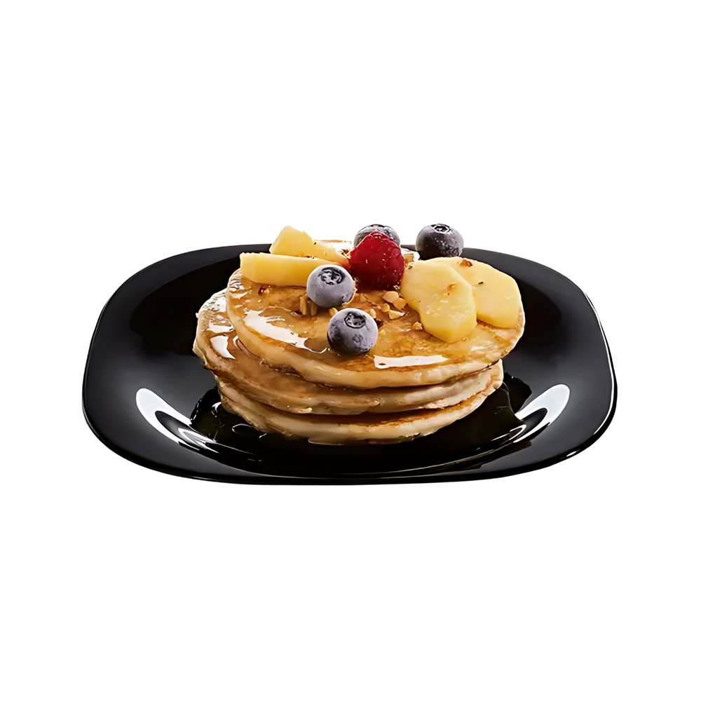 Prato Sobremesa Preto 19cm Carine Noir Day Home