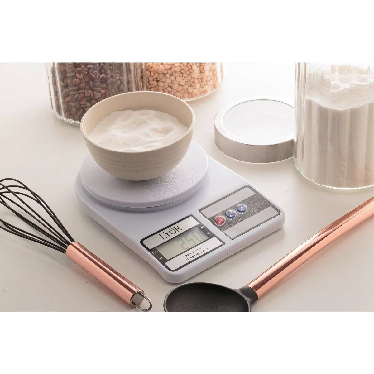Balança Digital de Polipropileno 10kg - A Gourmet