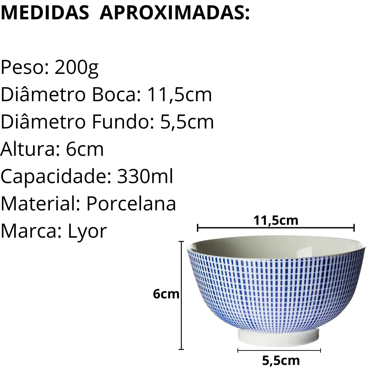 Tigela Atlantis 330ml Lyor