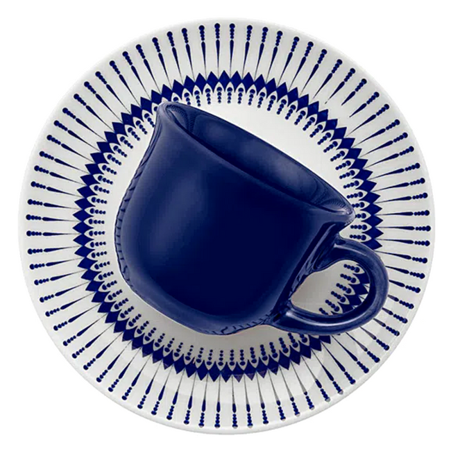 Xicara Café C/ Pires Colb Ceramica - A Gourmet Hover Image