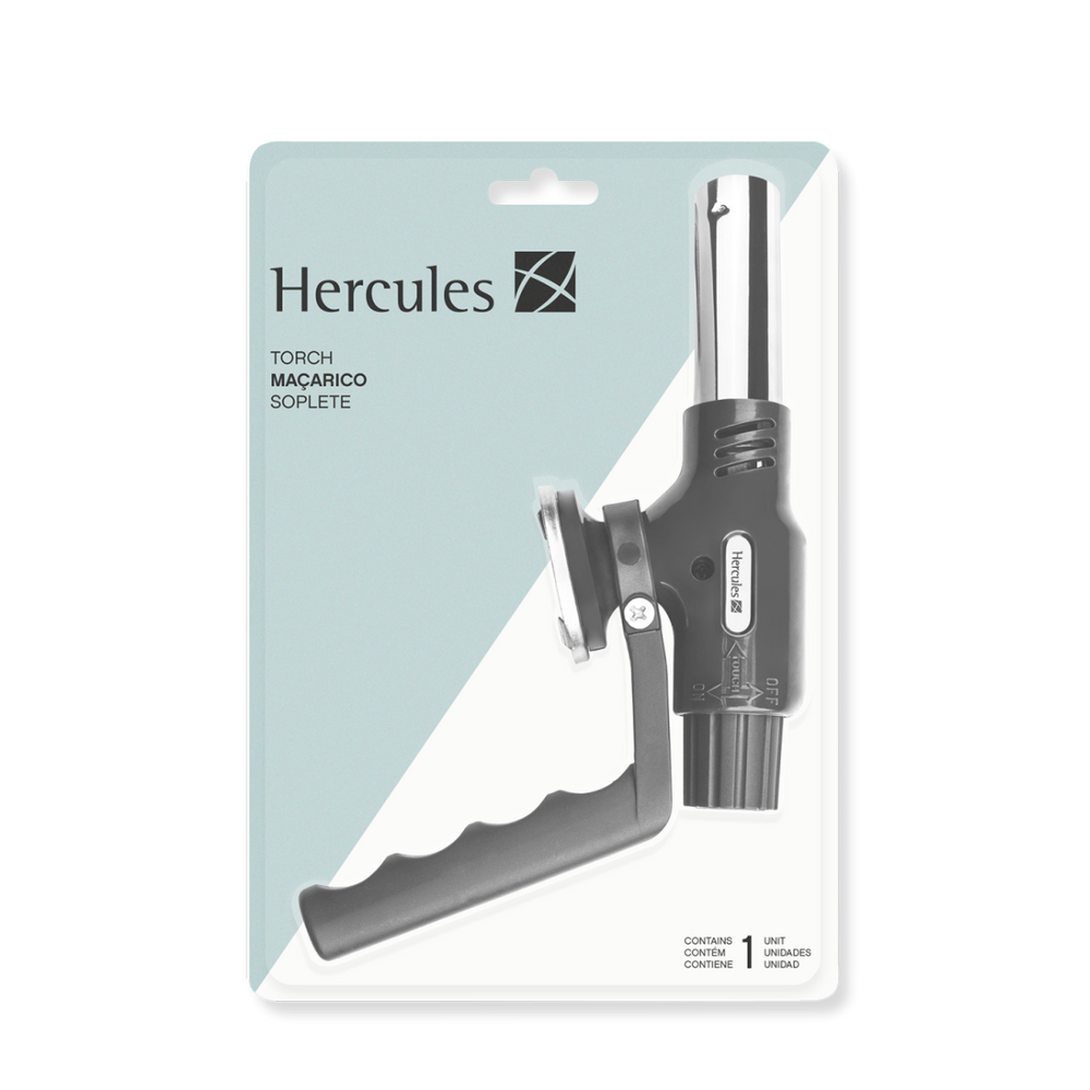 Maçarico Preto Hercules Aço Inox - A Gourmet