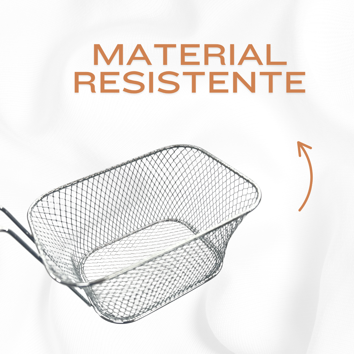 Cesto Servir Porção Metal Cromado - A Gourmet