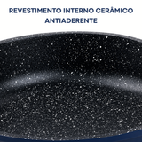 Frigideira Antiaderente Cerâmica 28cm Azul