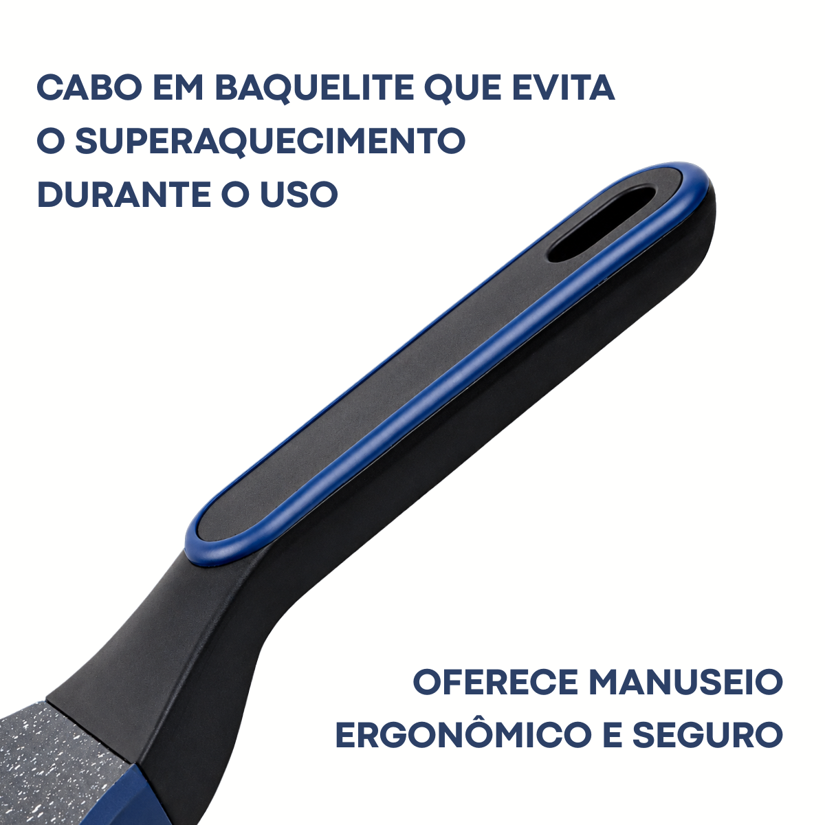 Frigideira Antiaderente Cerâmica 28cm Azul