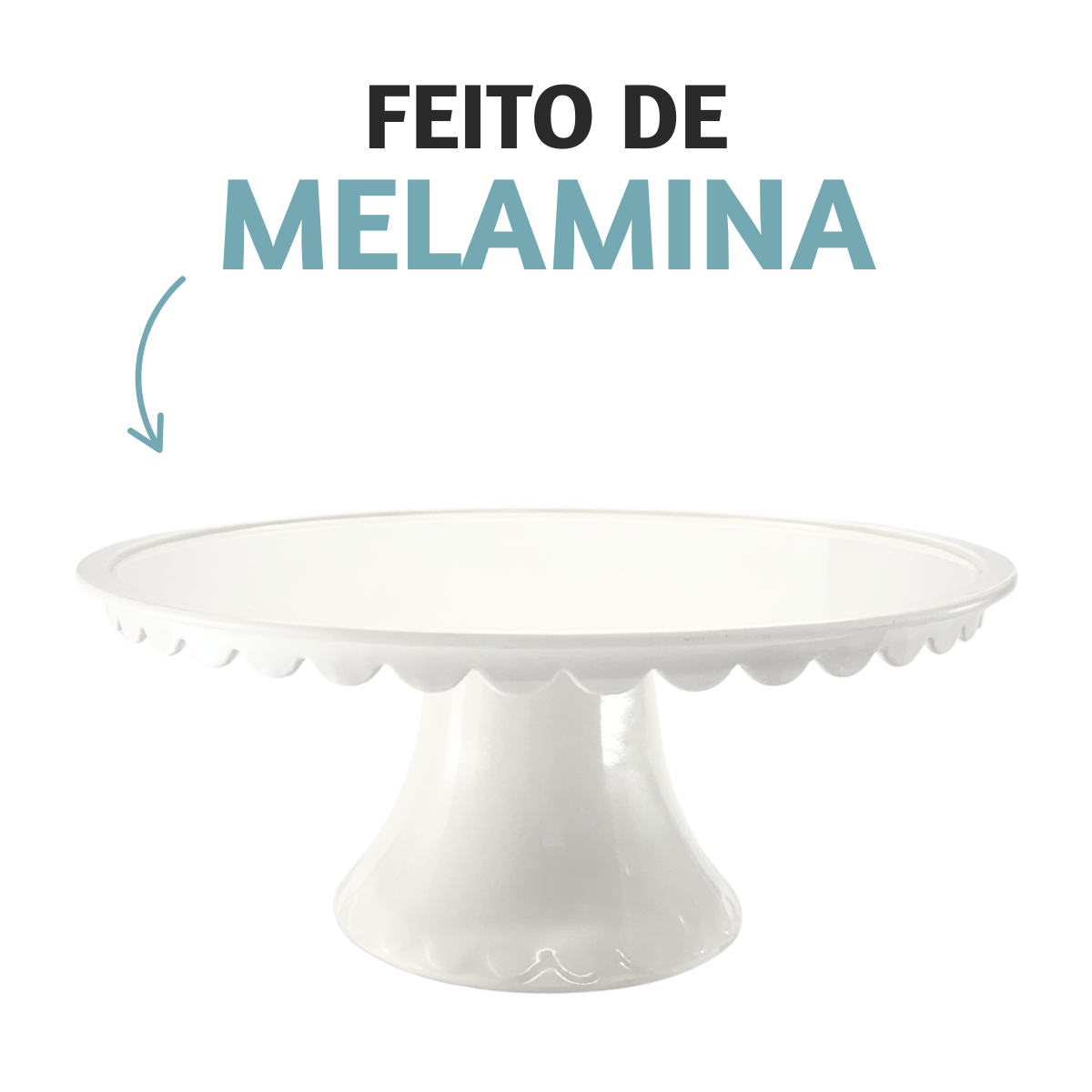 Suporte Para Bolo Com Pé Melamina