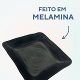 Travessa prato melamina pequeno quadrado
