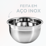 Tigela Bowl Cumbuca Saladeira Aço Inox
