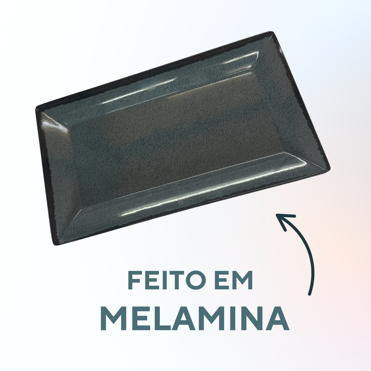 Travessa de Melamina Chumbo - A Gourmet