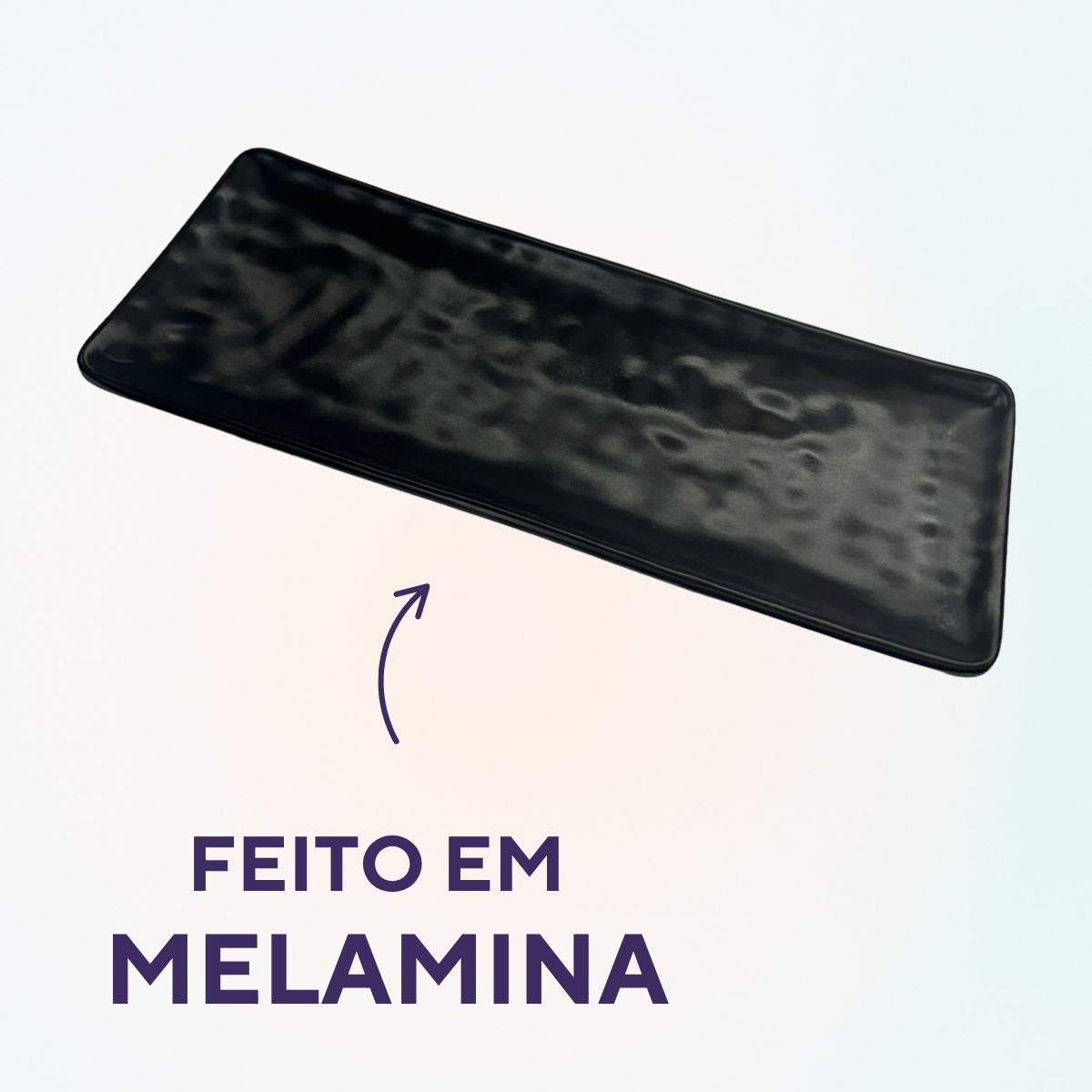 Mini travessa retangular melamina
