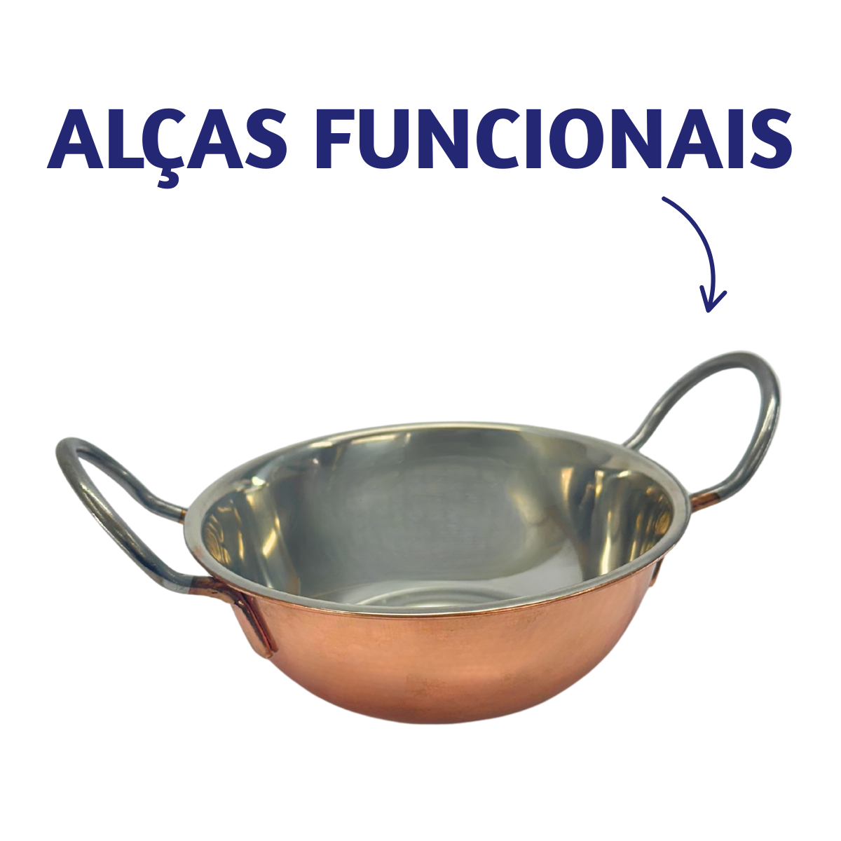 Tachinho Mini Caçarola Inox Cor Cobre 450ml