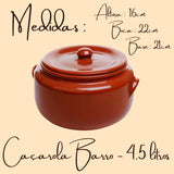 Caçarola Barro Nº4 Rústica 4,5L | Perfeita para Feijoada Motta