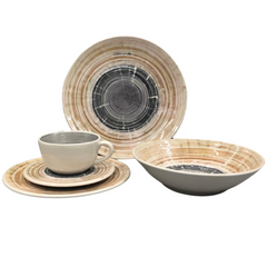 Jogo de Mesa 16 Peças de Porcelana Puzzling Oxford