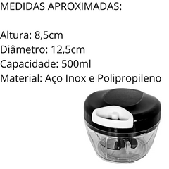 Processador de Alimentos 500ml Preto Cook