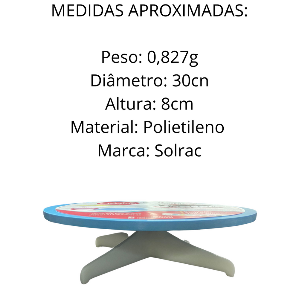 Bailarina Azul Giratória Redonda Soirac