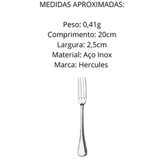 Garfo de Mesa Croise Hercules Aço inox