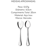 Talher Salada 2 Peças Croise Aço Inox Hercules
