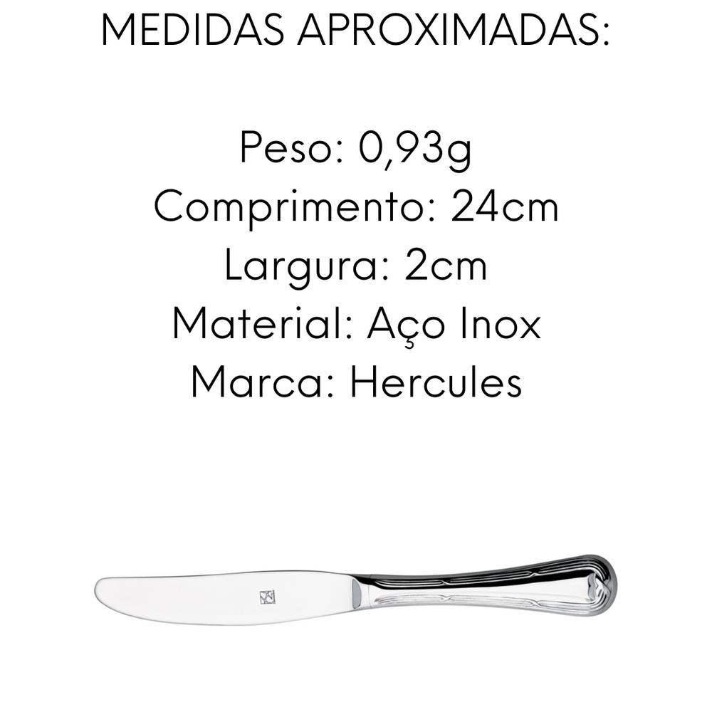 Faca Mesa Croise em Aço Inox Hercules