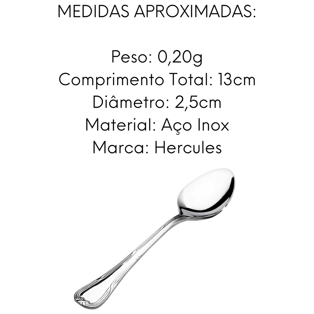 Colher de Chá Croise em Aço Inox Hercules