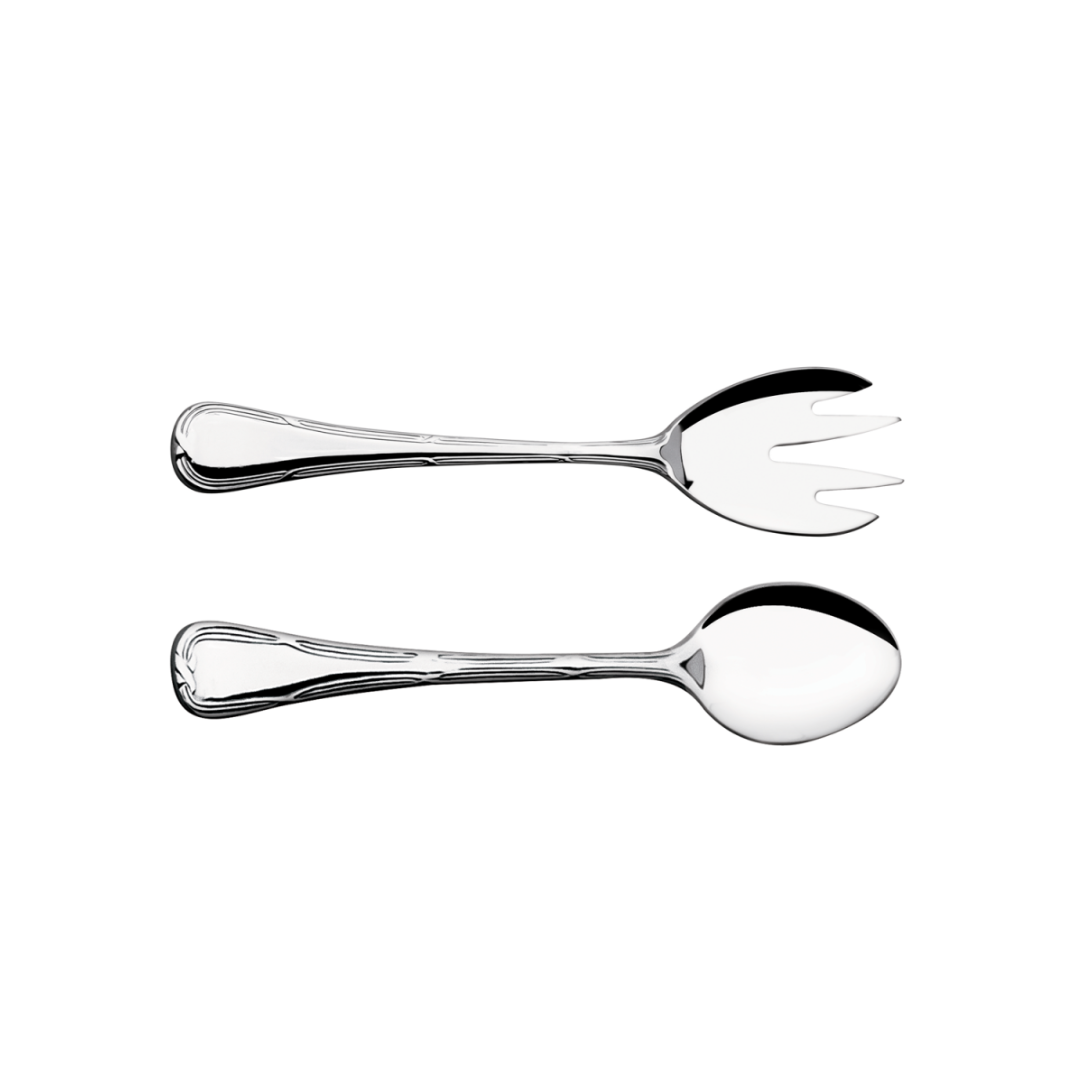 Talher Salada 2 Peças Croise Aço Inox Hercules