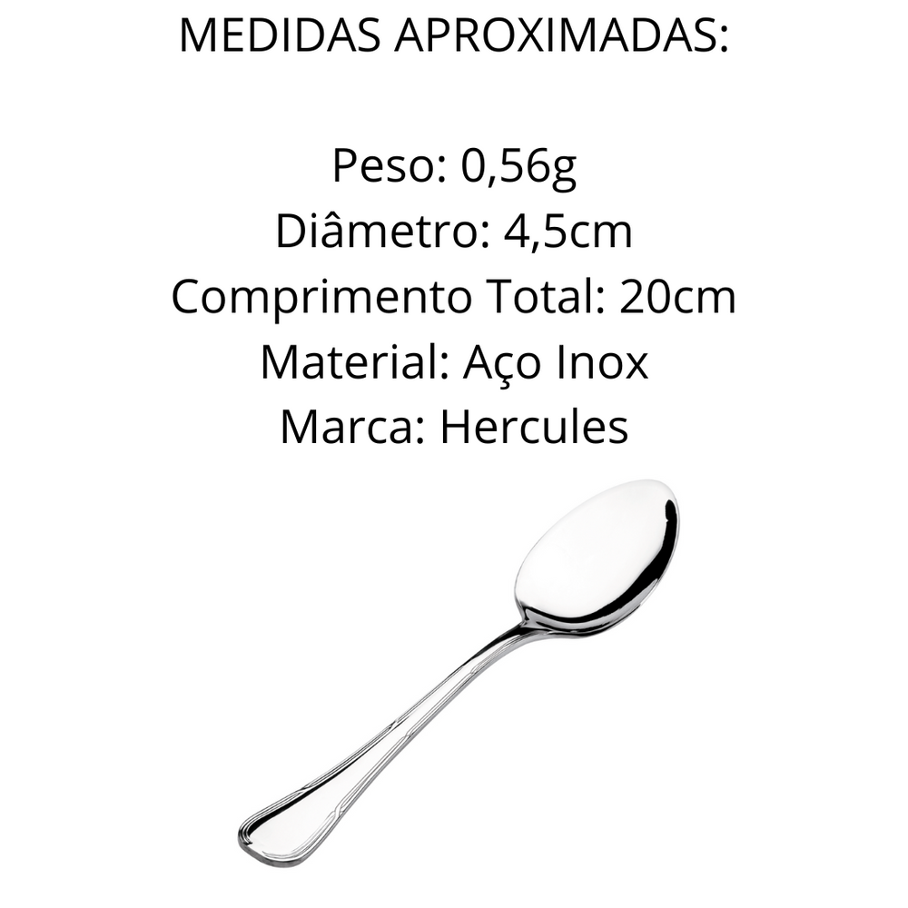 Colher Mesa Croise Hercules em Aço Inox Hercules