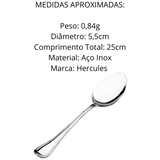 Colher Arroz Croise de Aço Inox Hercules