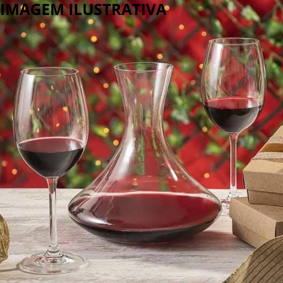 Decanter de Vinho Viola de Vidro 1,5L A Gourmet