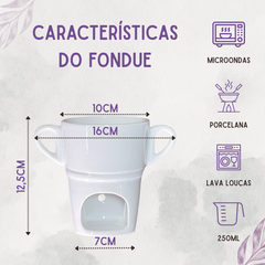 Fondue com Tabua Coração - A Gourmet