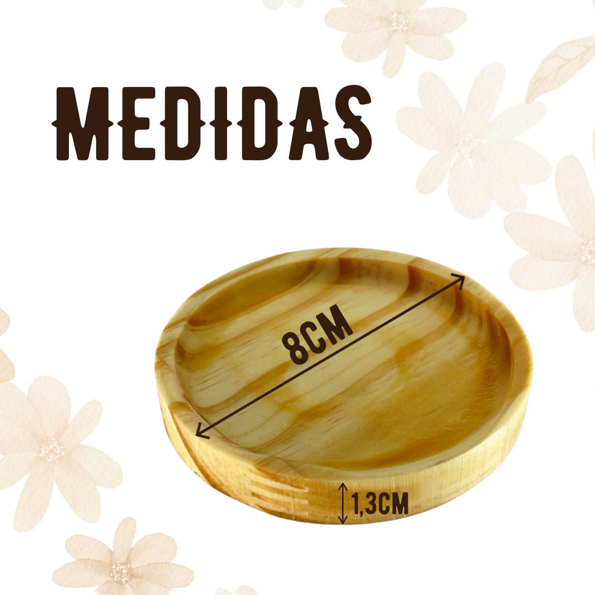 Xicara Segunda Linha 200ml Com Pires Madeira Redondo