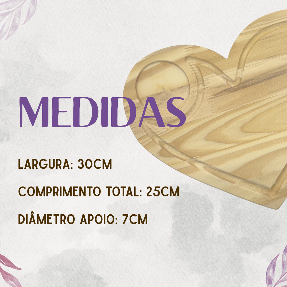 Fondue com Tabua Coração - A Gourmet