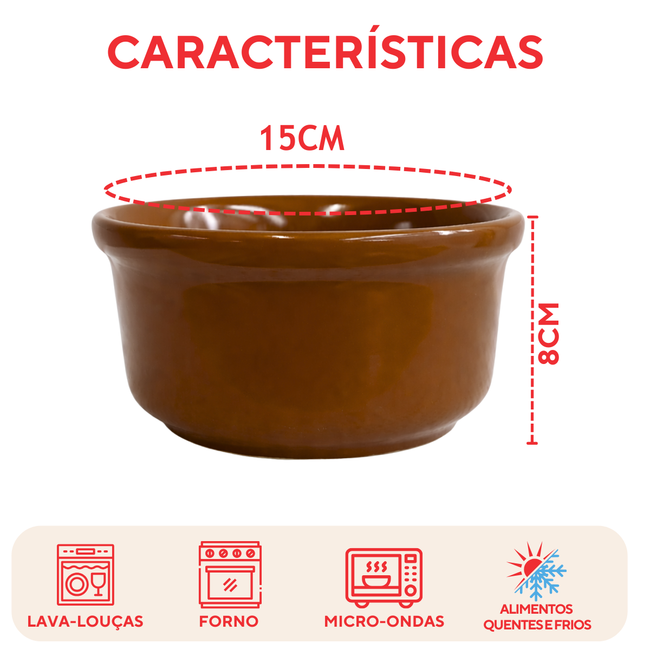 Cumbuca N°30 de Cerâmica Artesanal com 15,3 cm e 800 ml. Main Image