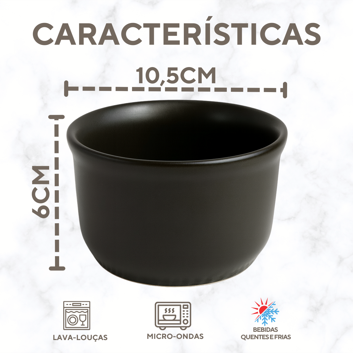 Cumbuca Ceramica Refrataria 250ml