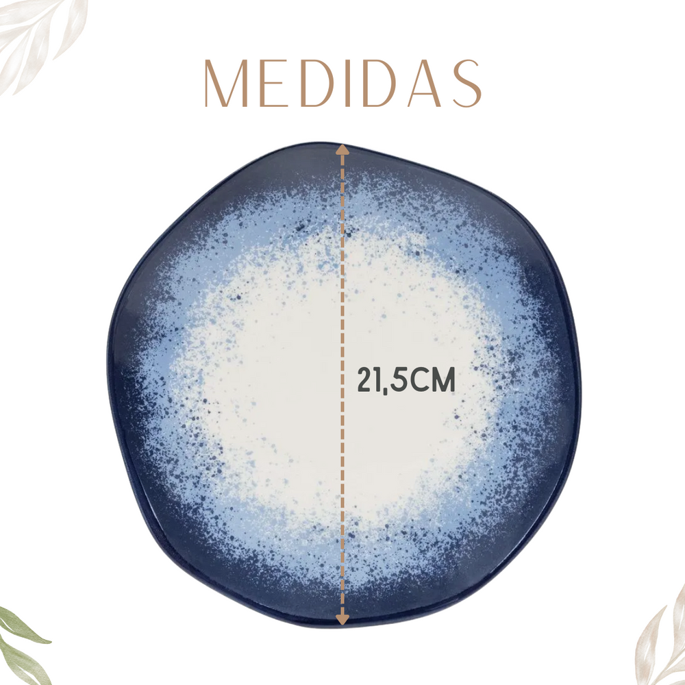 Prato sobremesa Galápagos oxford Oxford Pratos de Sobremesa