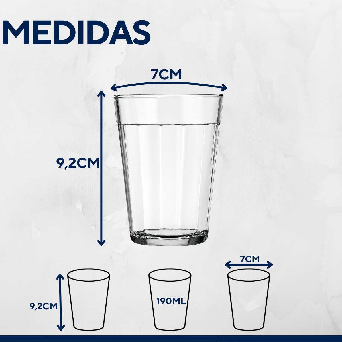 Copo Americano 190ml de Vidro