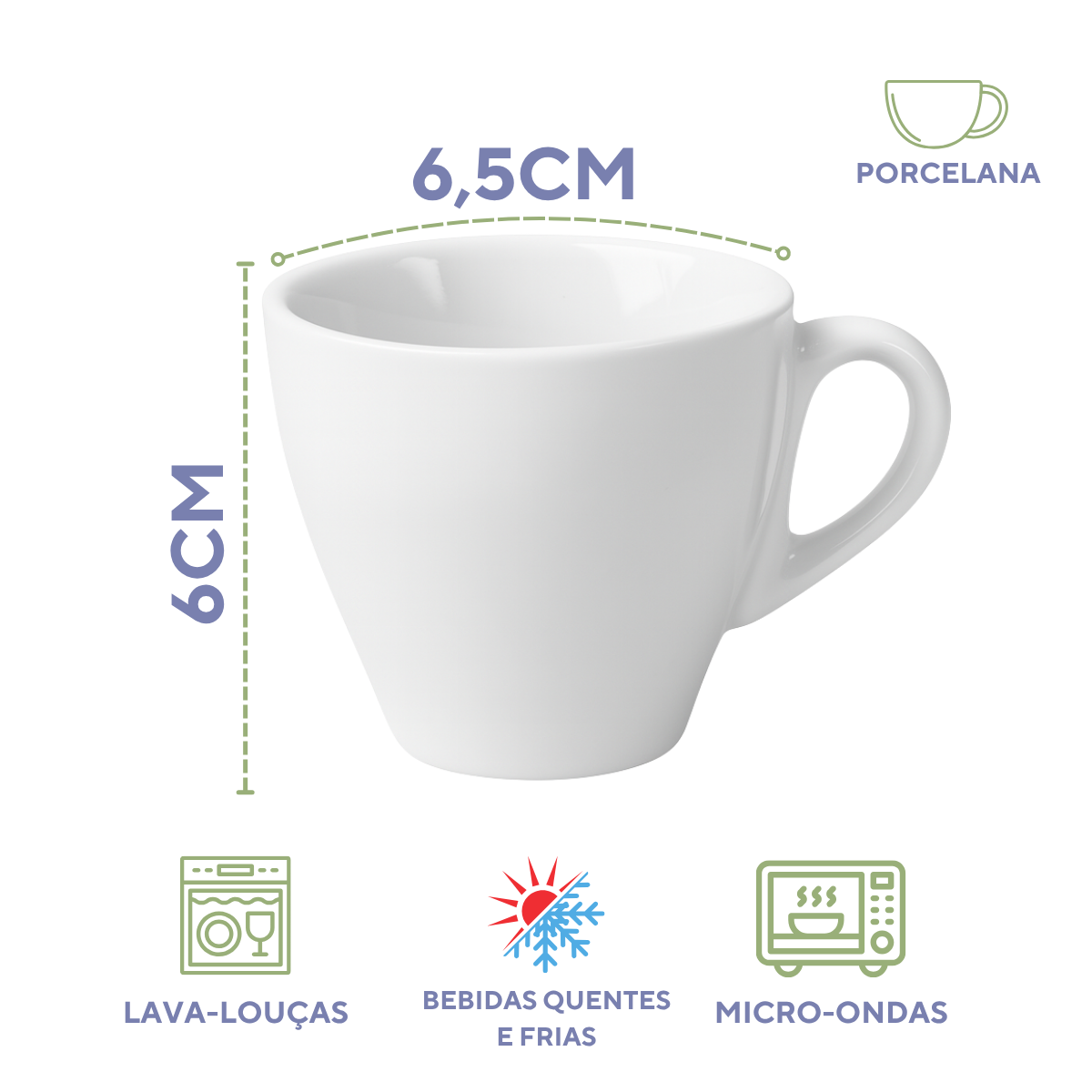 Xicara cafe buond porcelana