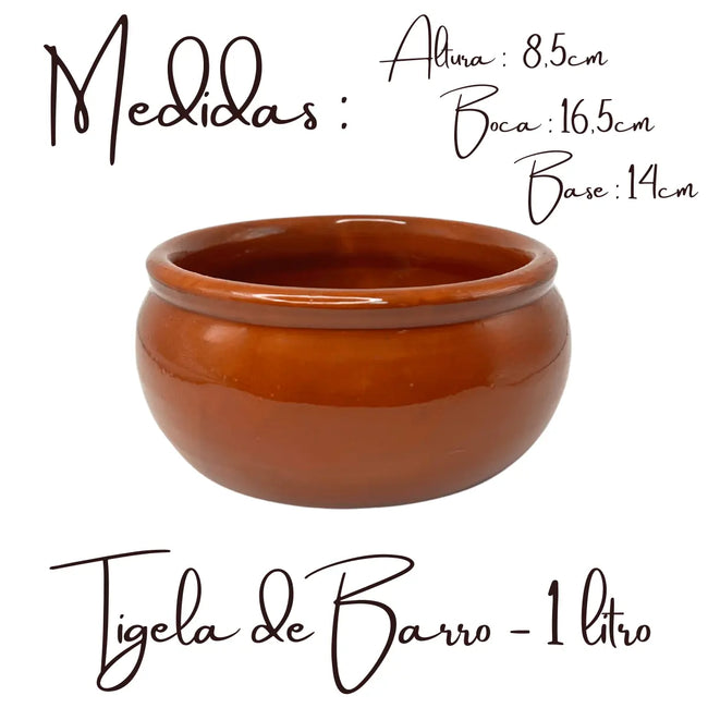 Cumbuca Paulista N° 3 de Barro com 1 Litro Main Image