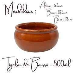 Cumbuca Barro N1 550 Ml Paulista