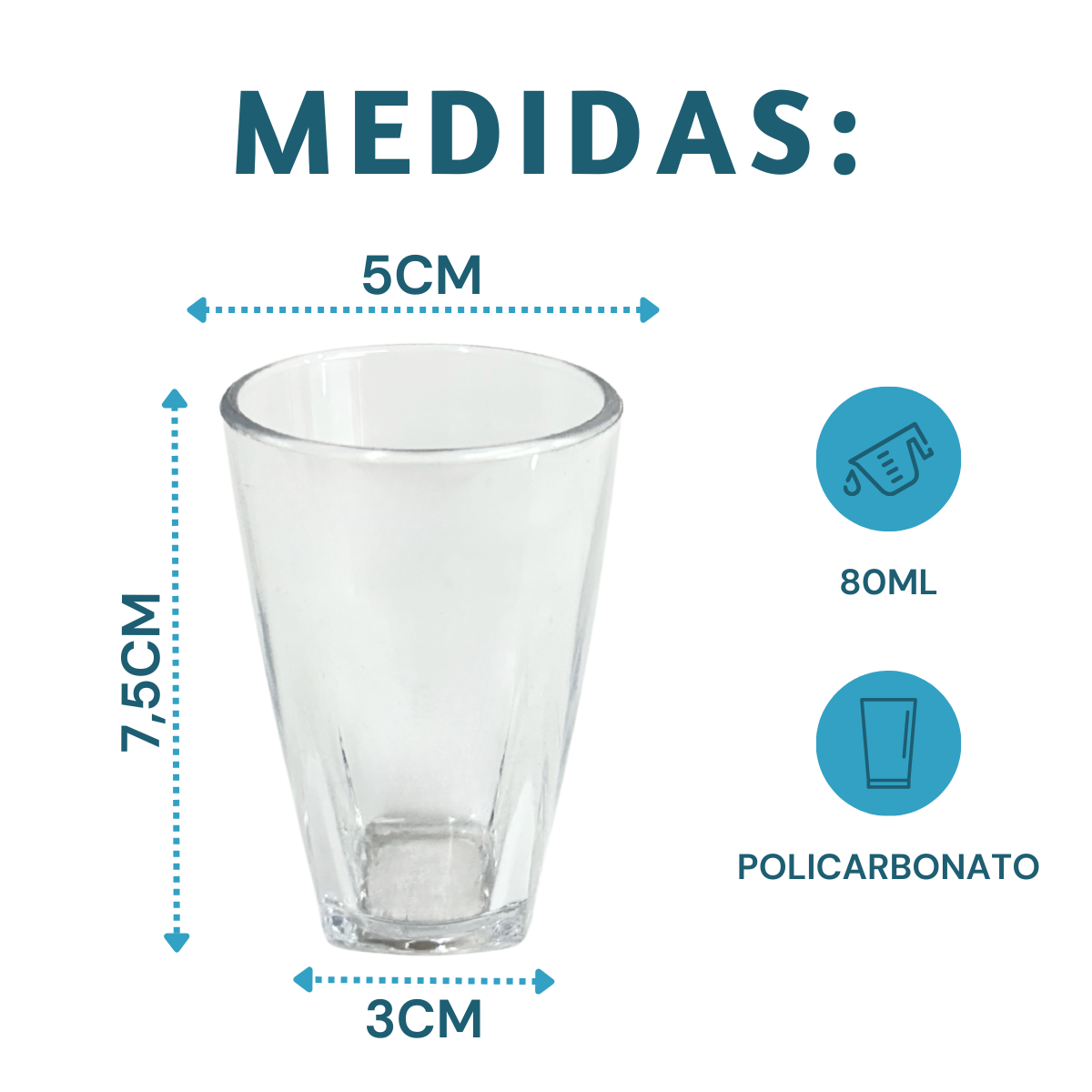 Copo De Sobremesa Polipropileno 80ml