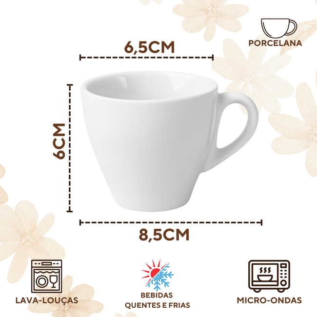 Xicara porcelana pires redondo Main Image