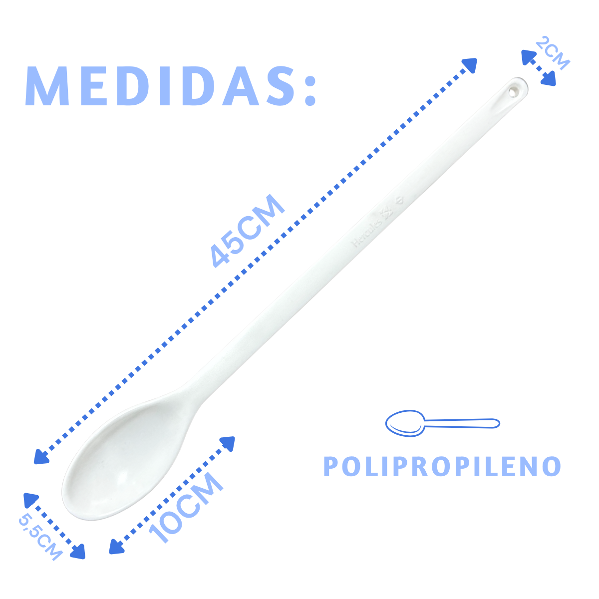 Colher Para Caldeirão Polipropileno 45cm