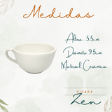 Xicara Chá Com Pires Zen 200ml - A Gourmet
