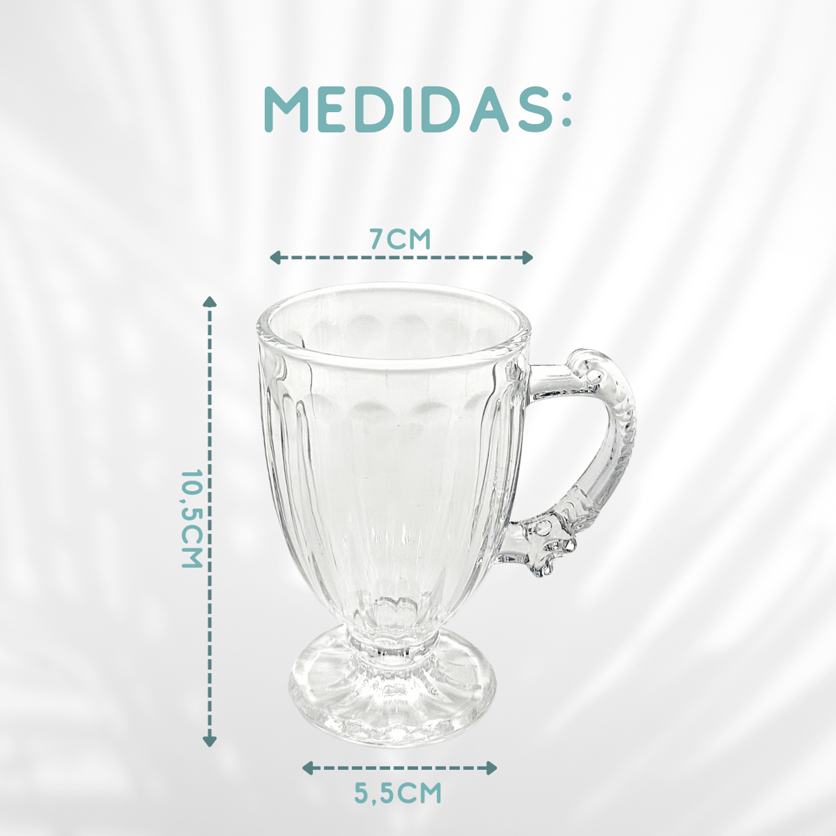 Xicara de Chá Vidro 190ml - A Gourmet