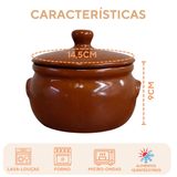 Caçarola Refrataria C/ Tampa 1 Litro