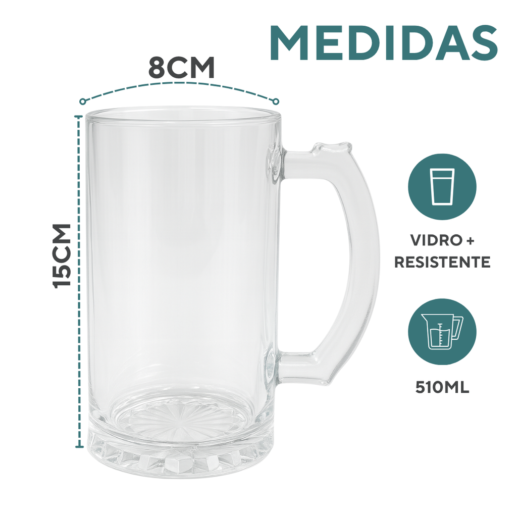 Kit 50 Caneca de Chopp 510ml Personalizado