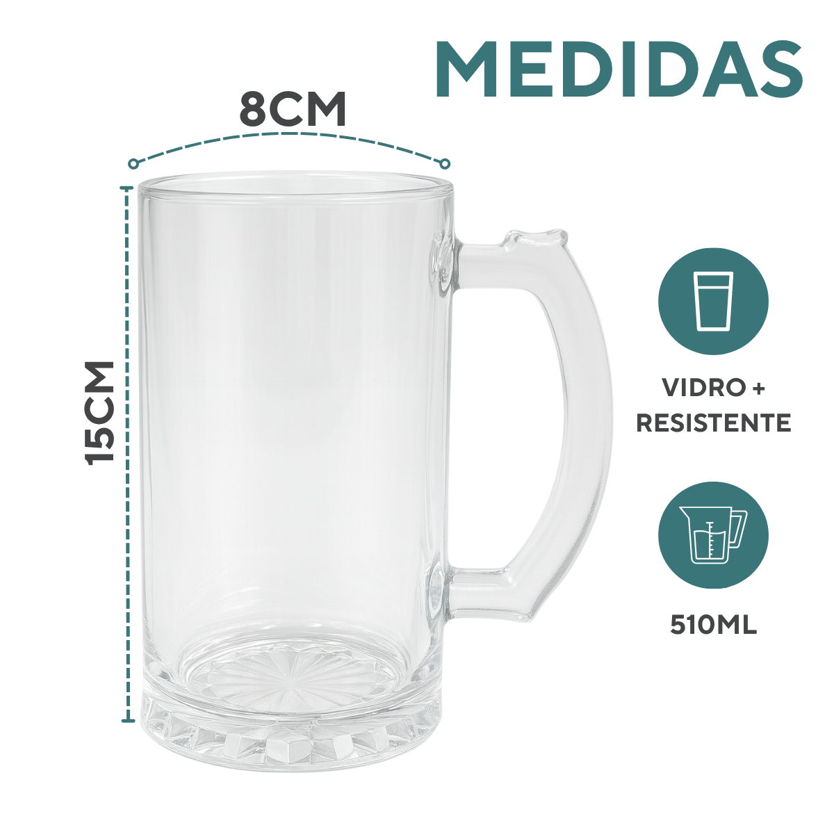 Kit 50 Caneca de Chopp 510ml Personalizado