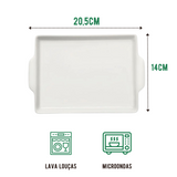 Kit 50 Bandeja Retangular P Tartine Porcelana